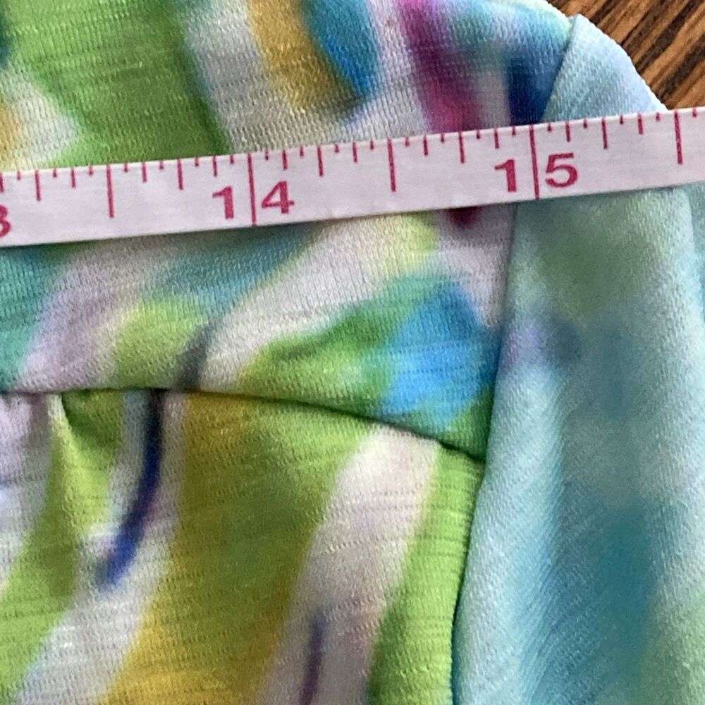 Trisha Tyler Top Medium Button Sleeves Floral Excellent Condition Stretch Relax - Picture 13 of 16